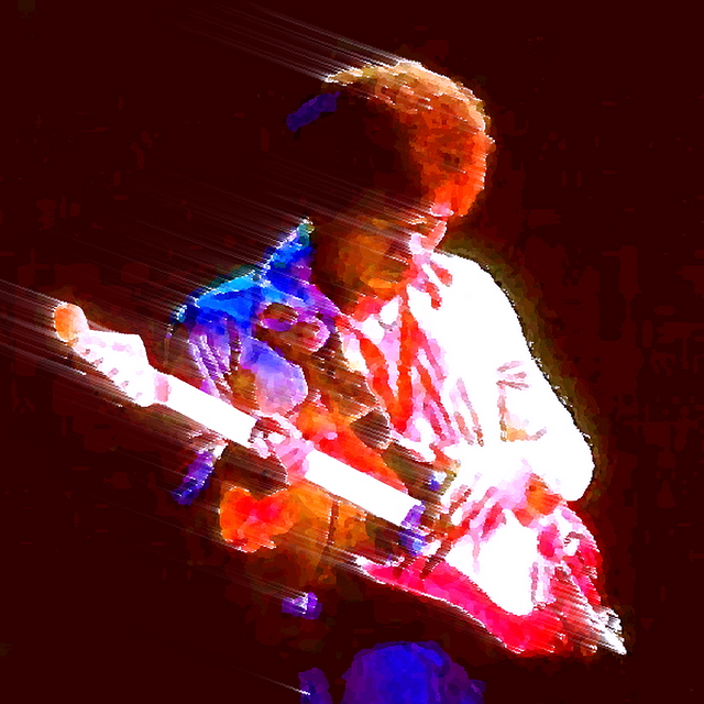 JIMI HENDRIX: RED (digital art experiment)